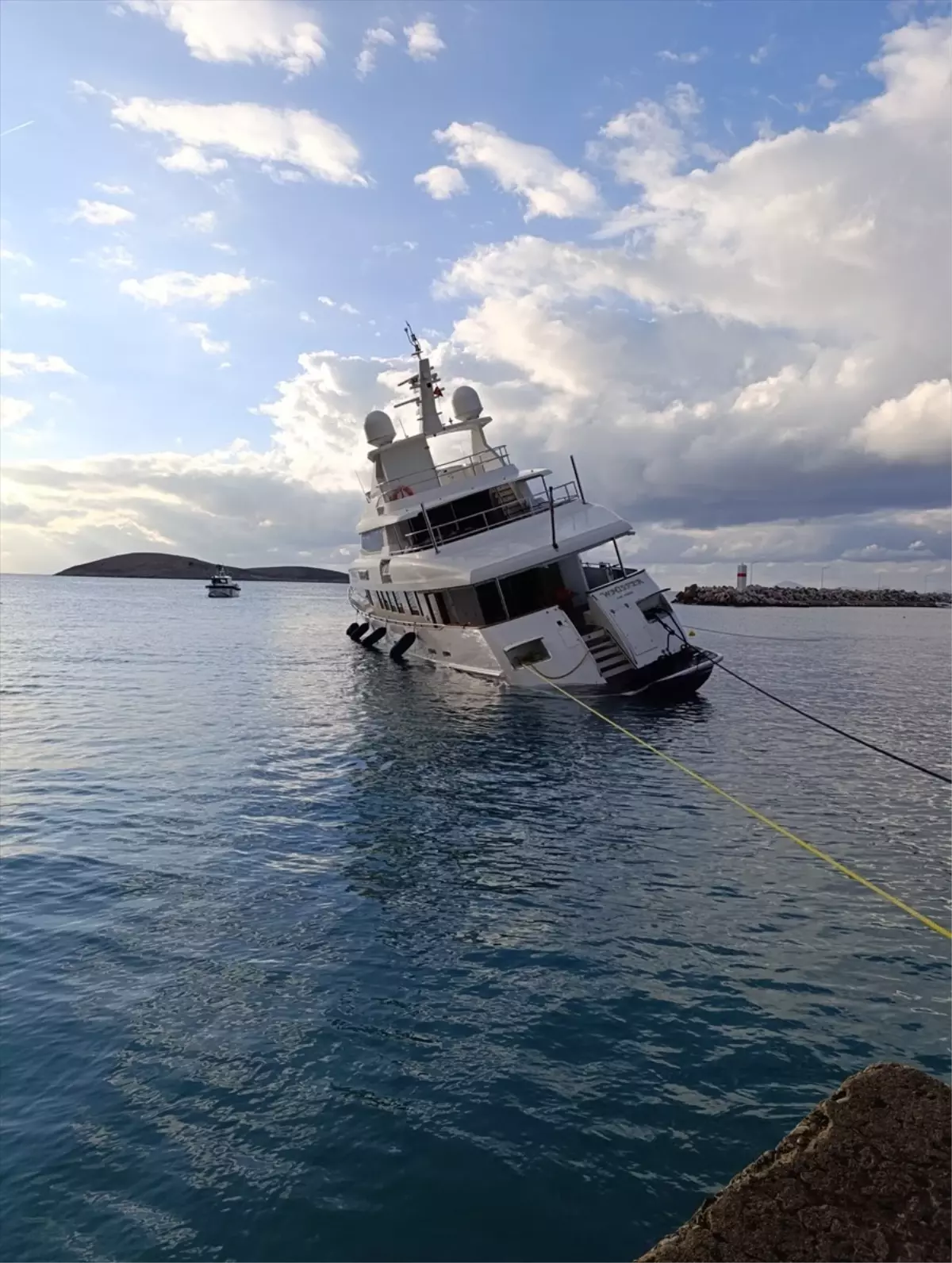 Datça’da Yat Kaza Geçirdi